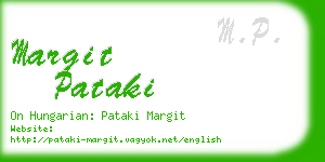 margit pataki business card